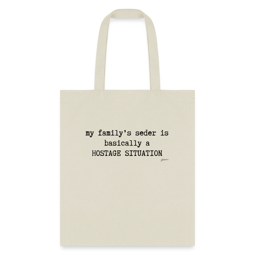 Seder Hostage Tote Bag - natural