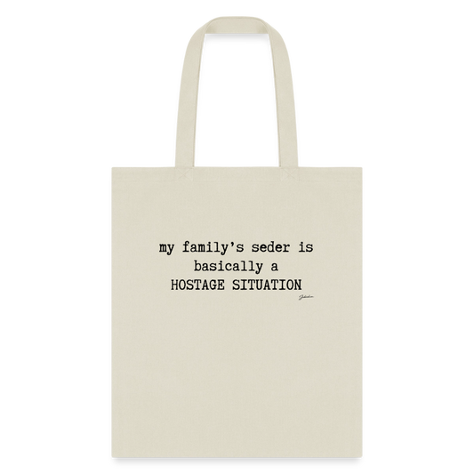 Seder Hostage Tote Bag - natural