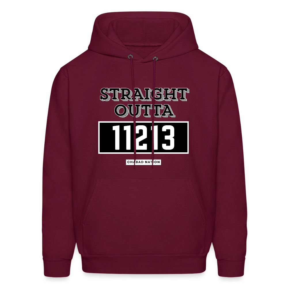 Straight Outta 11213 Men's Hoodie - burgundy