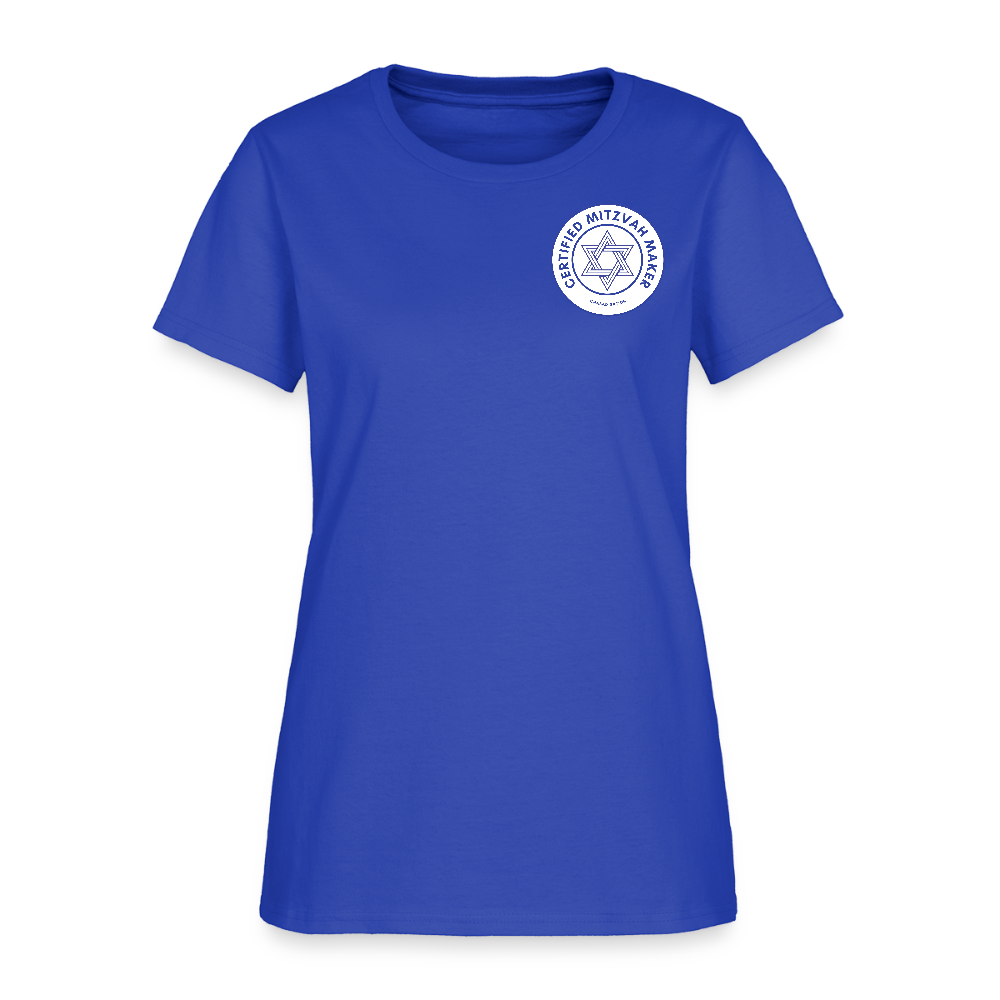 Certified Mitzvah Maker Badge Women's T-Shirt - royal blue