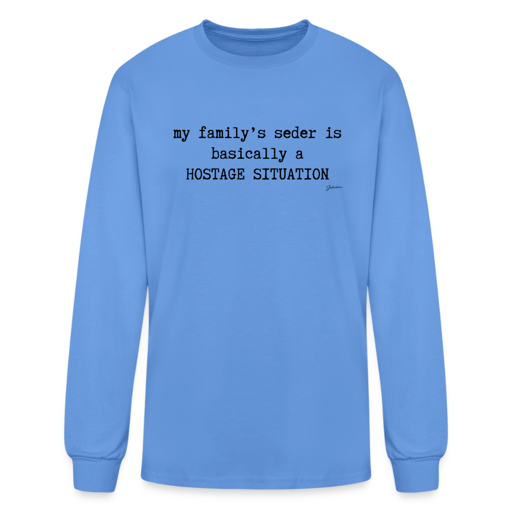 Seder Hostage Men's Long Sleeve T-Shirt - carolina blue