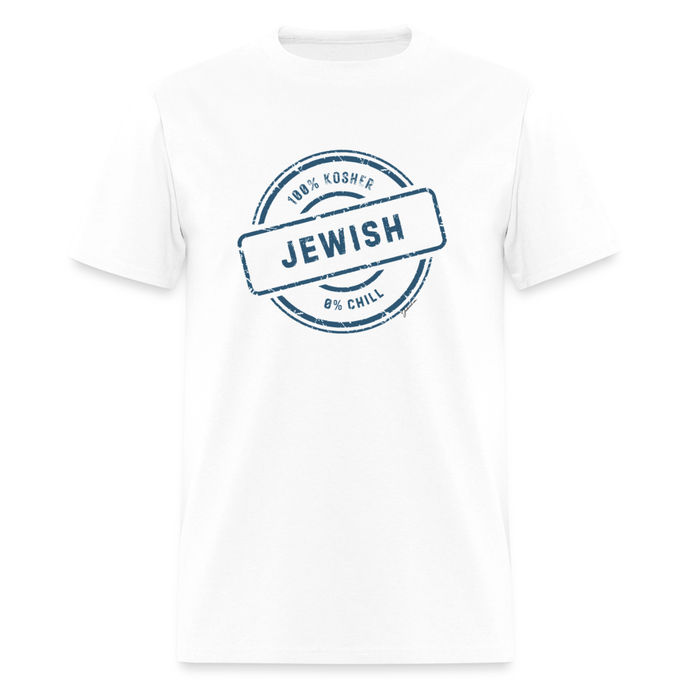 100% Jewish Men's T-Shirt | GILDAN 5000 - white