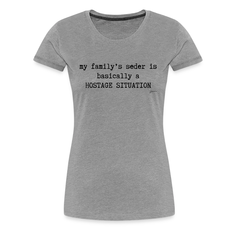 Seder Hostage Women’s Premium T-Shirt - heather gray