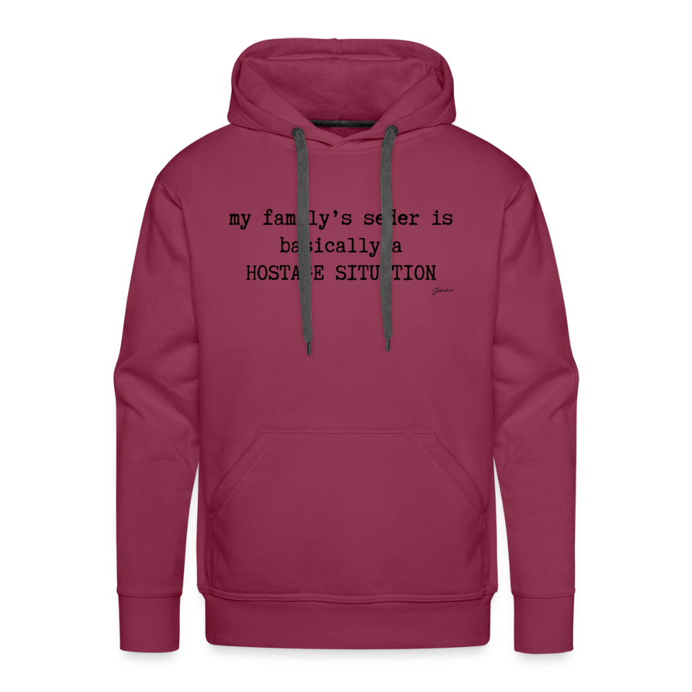 Seder Hostage Men’s Premium Hoodie - burgundy