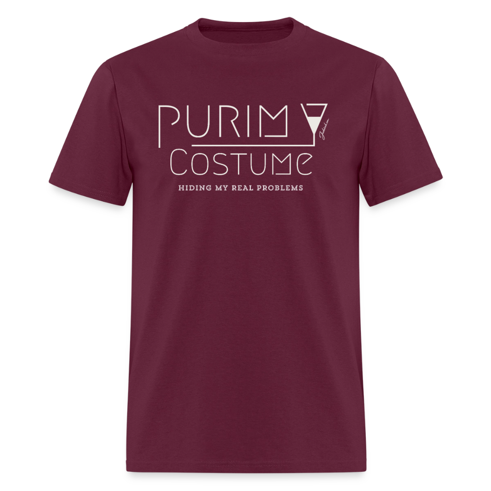 Purim Costume Men's T-Shirt | GILDAN 5000 - burgundy