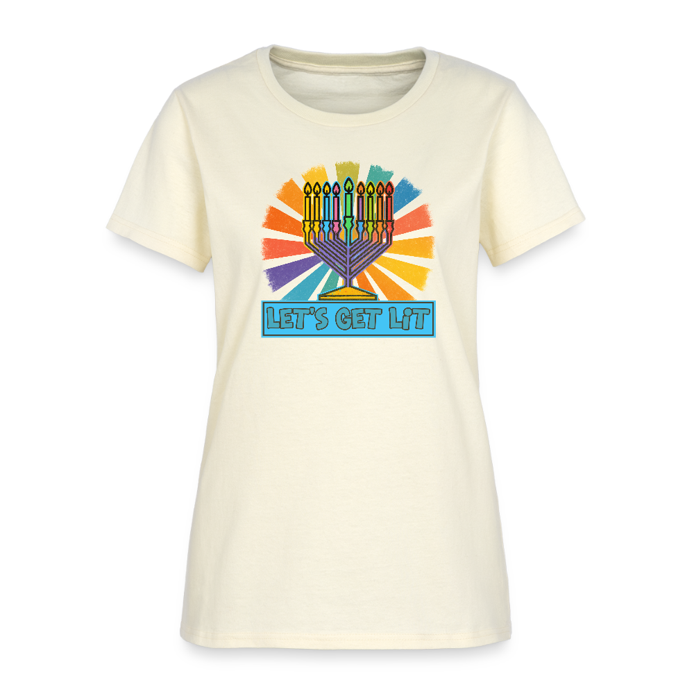 Radiant Retro Let's Get Lit Women's T-Shirt - off white