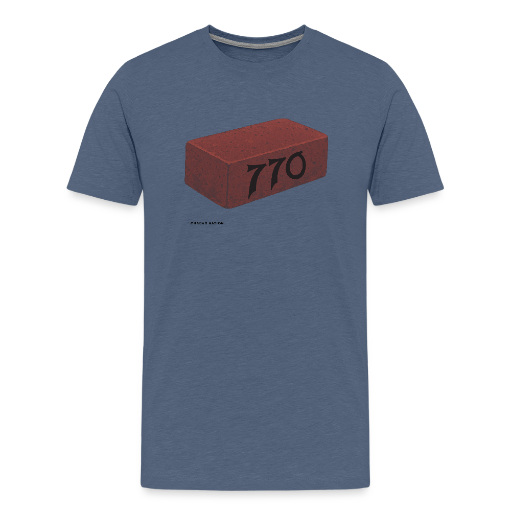 770 Solid Brick Men's Premium T-Shirt - heather blue