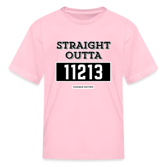 Straight Outta 11213 Kids' T-Shirt - pink