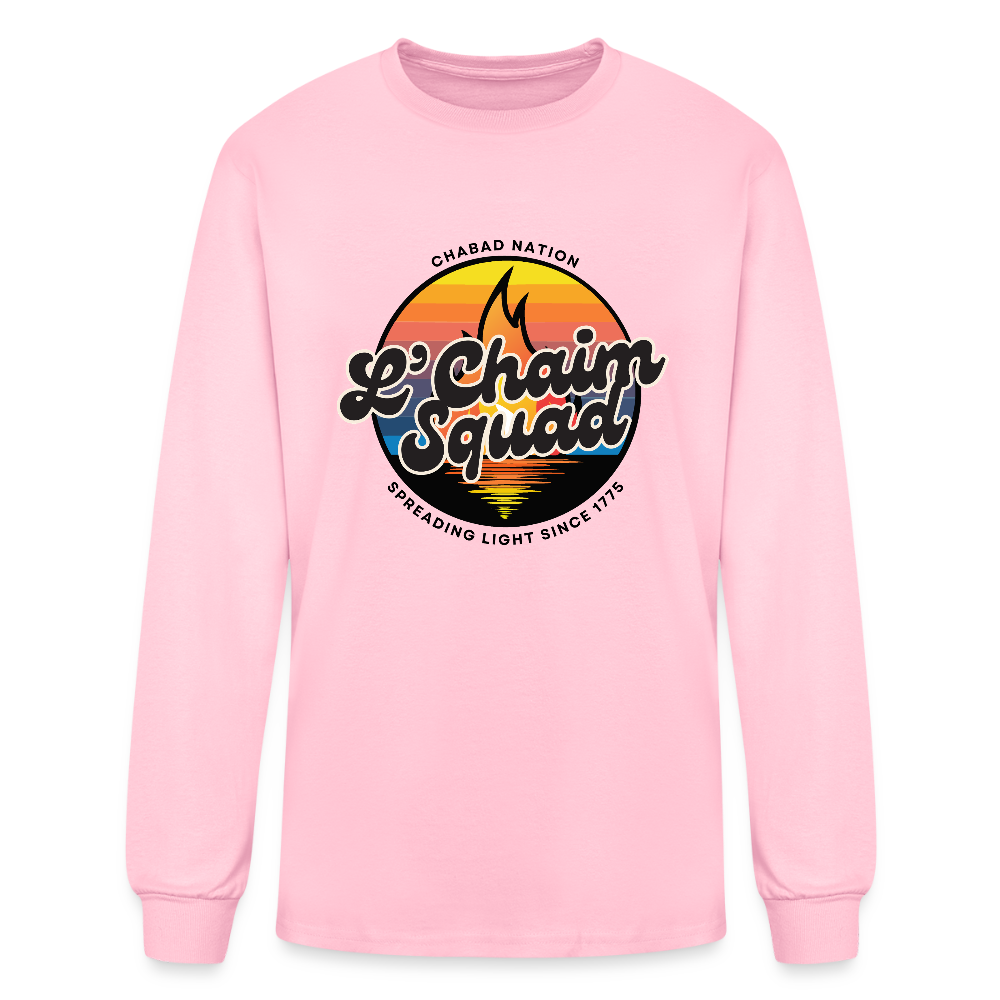 L’Chaim Squad – Spreading Light Men's Long Sleeve T-Shirt - pink