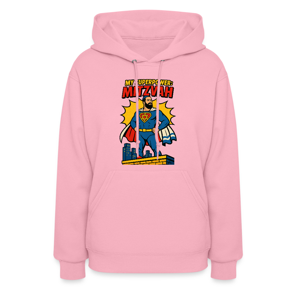 My Superpower: Mitzvah Women's Hoodie - classic pink