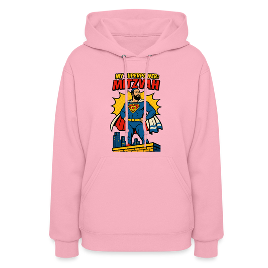 My Superpower: Mitzvah Women's Hoodie - classic pink