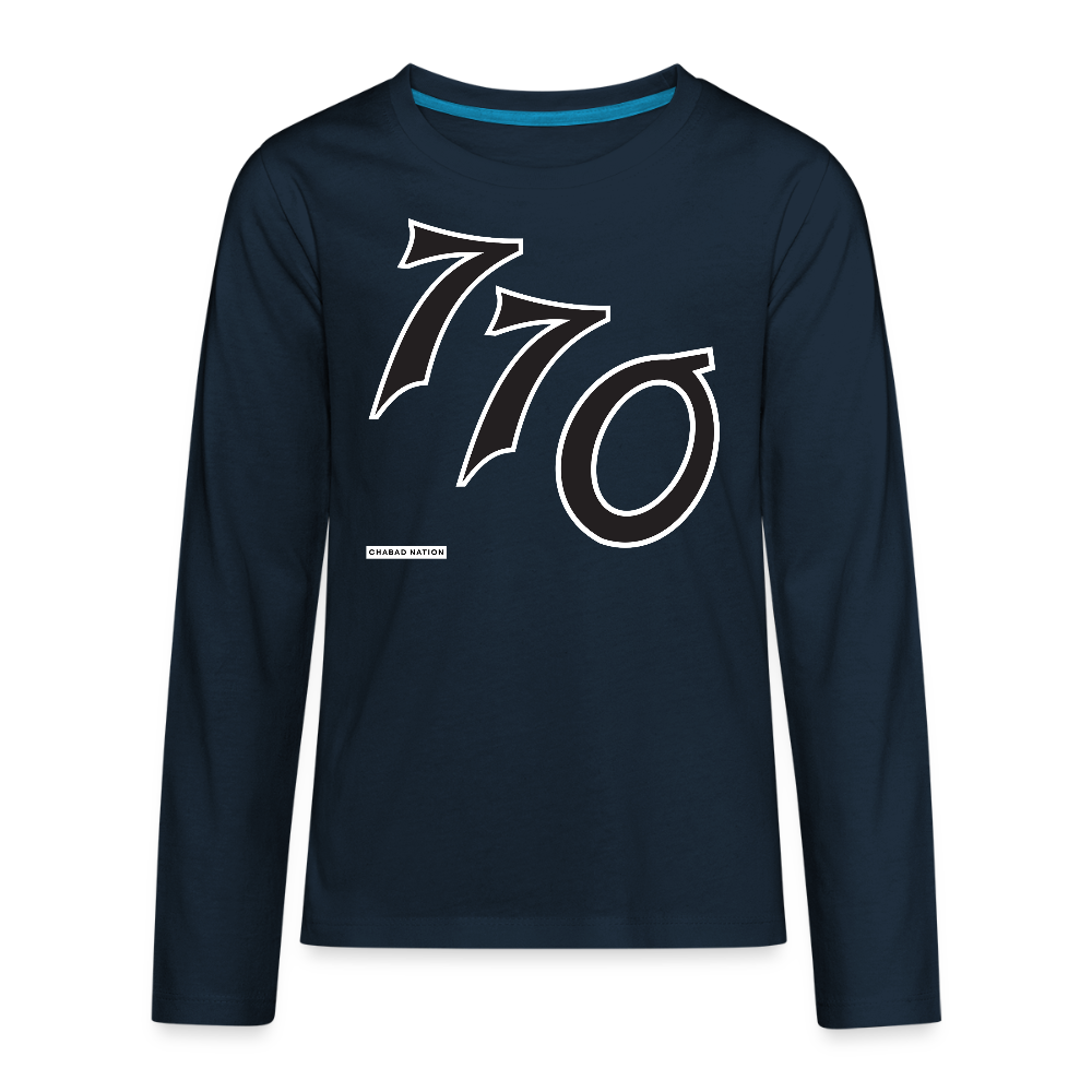 770 Kids' Premium Long Sleeve T-Shirt - deep navy