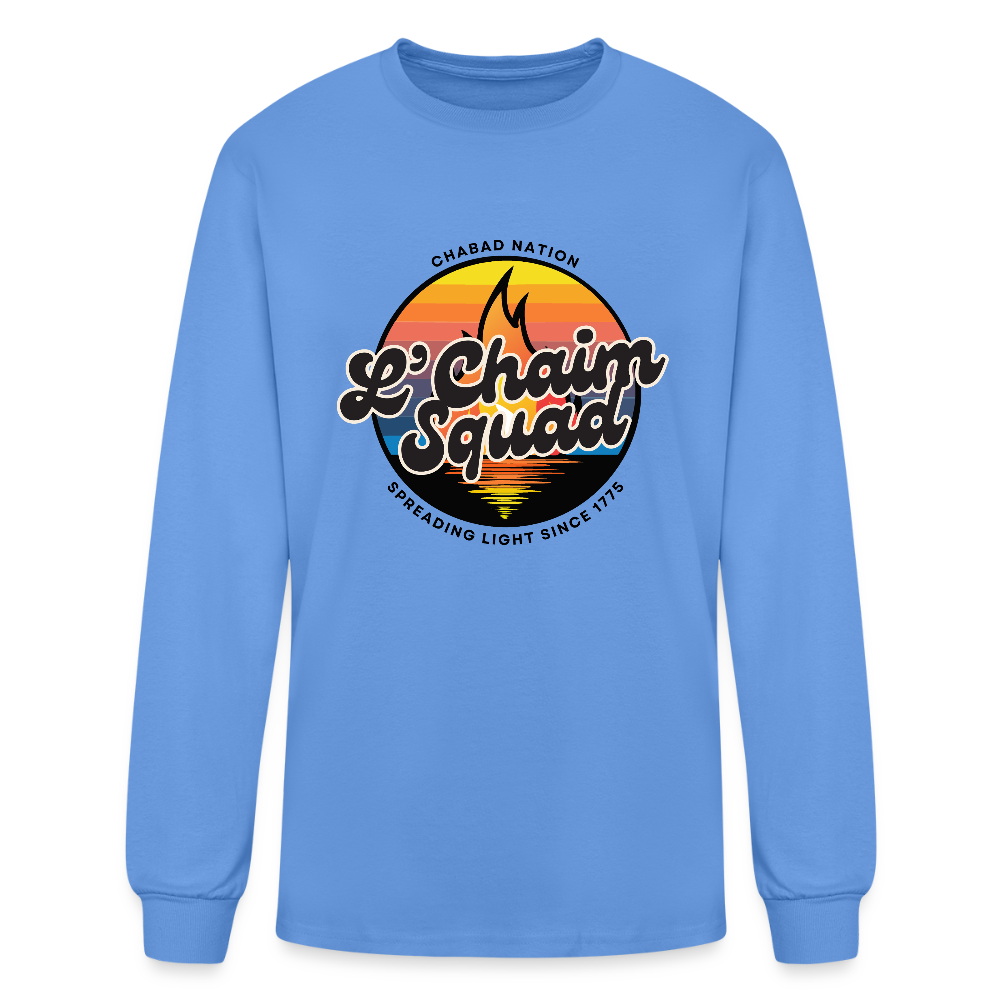 L’Chaim Squad – Spreading Light Men's Long Sleeve T-Shirt - carolina blue
