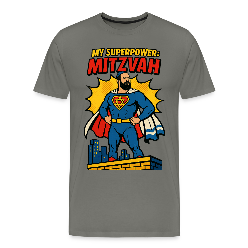 My Superpower: Mitzvah Men's Premium T-Shirt - asphalt gray