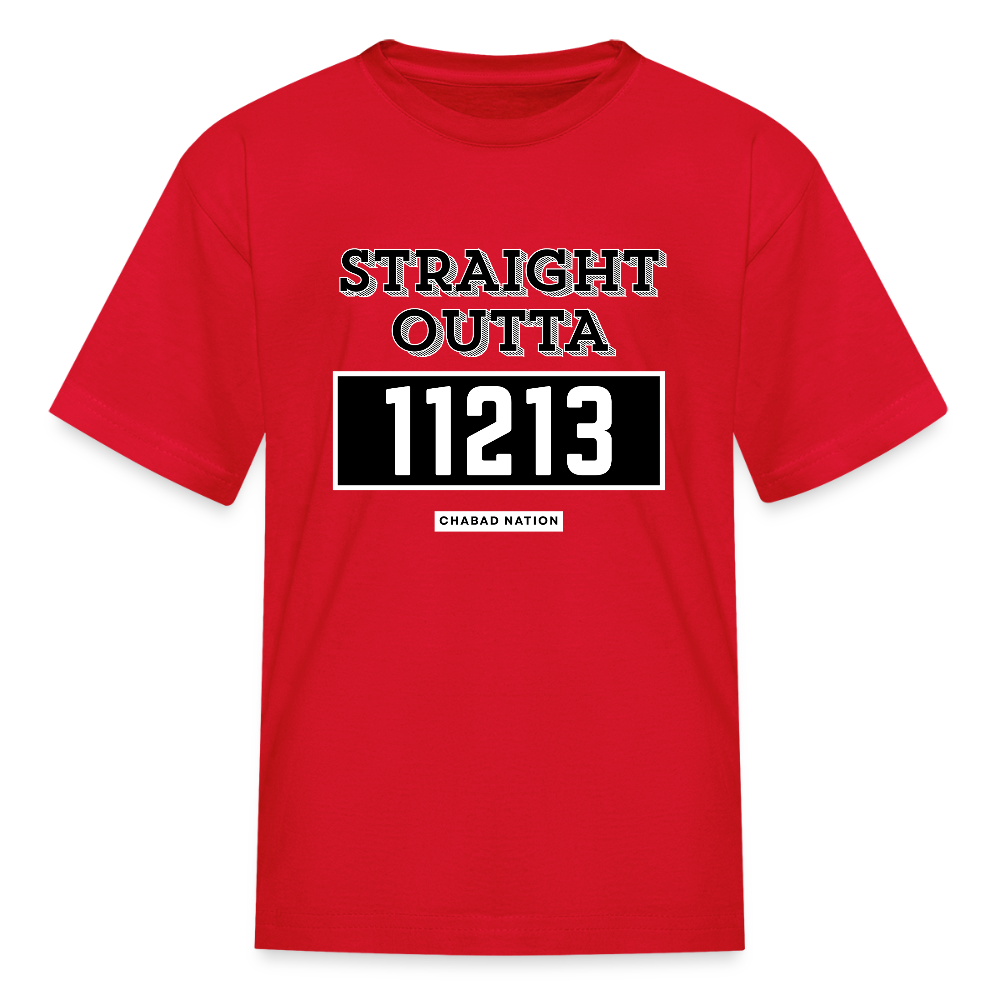Straight Outta 11213 Kids' T-Shirt - red