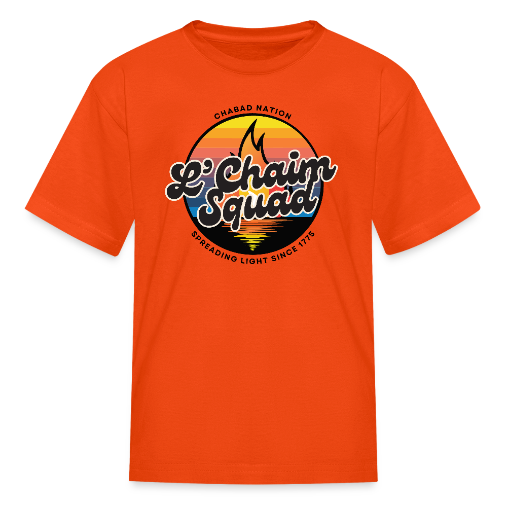 L’Chaim Squad – Spreading Light Kids' T-Shirt - orange
