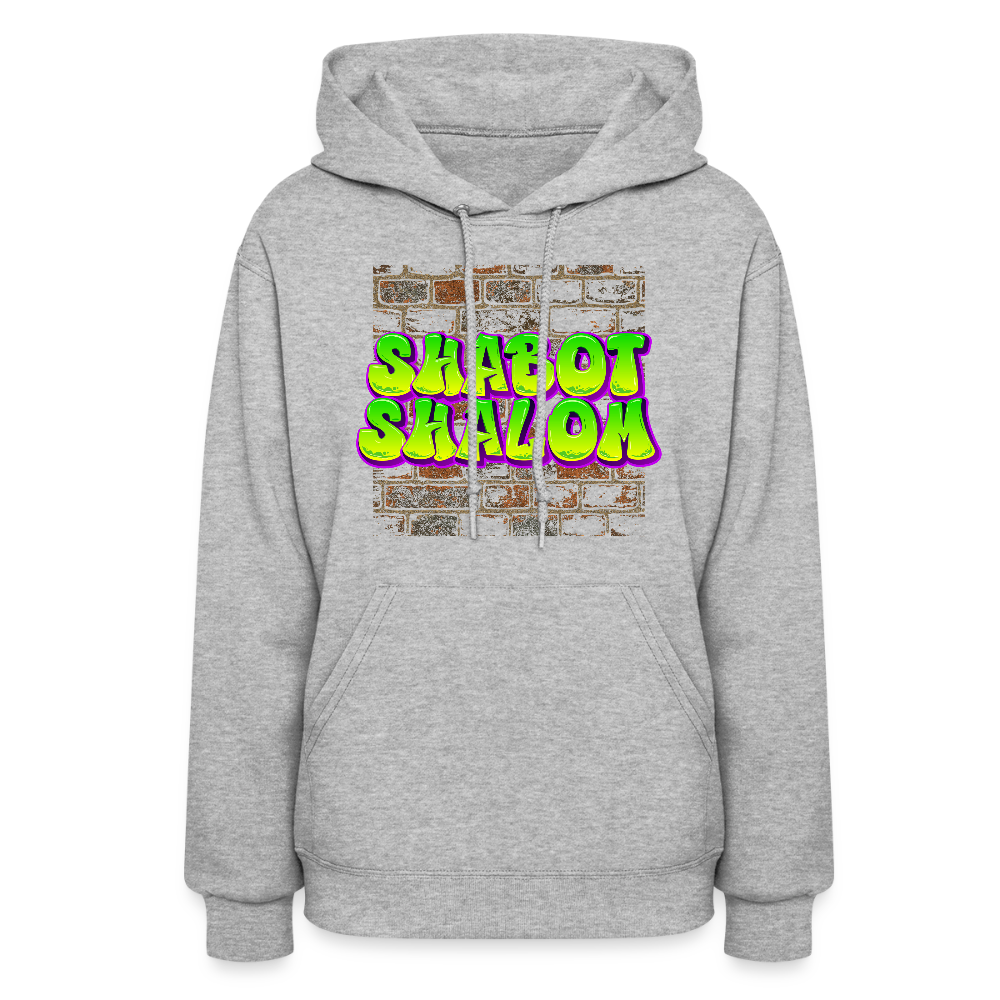 Shabot Shalom Brick 770 Graffiti Women's Hoodie - heather gray