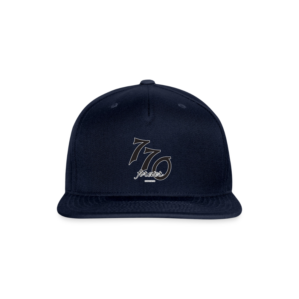 770 Forever Snapback Baseball Cap - navy