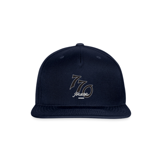770 Forever Snapback Baseball Cap - navy