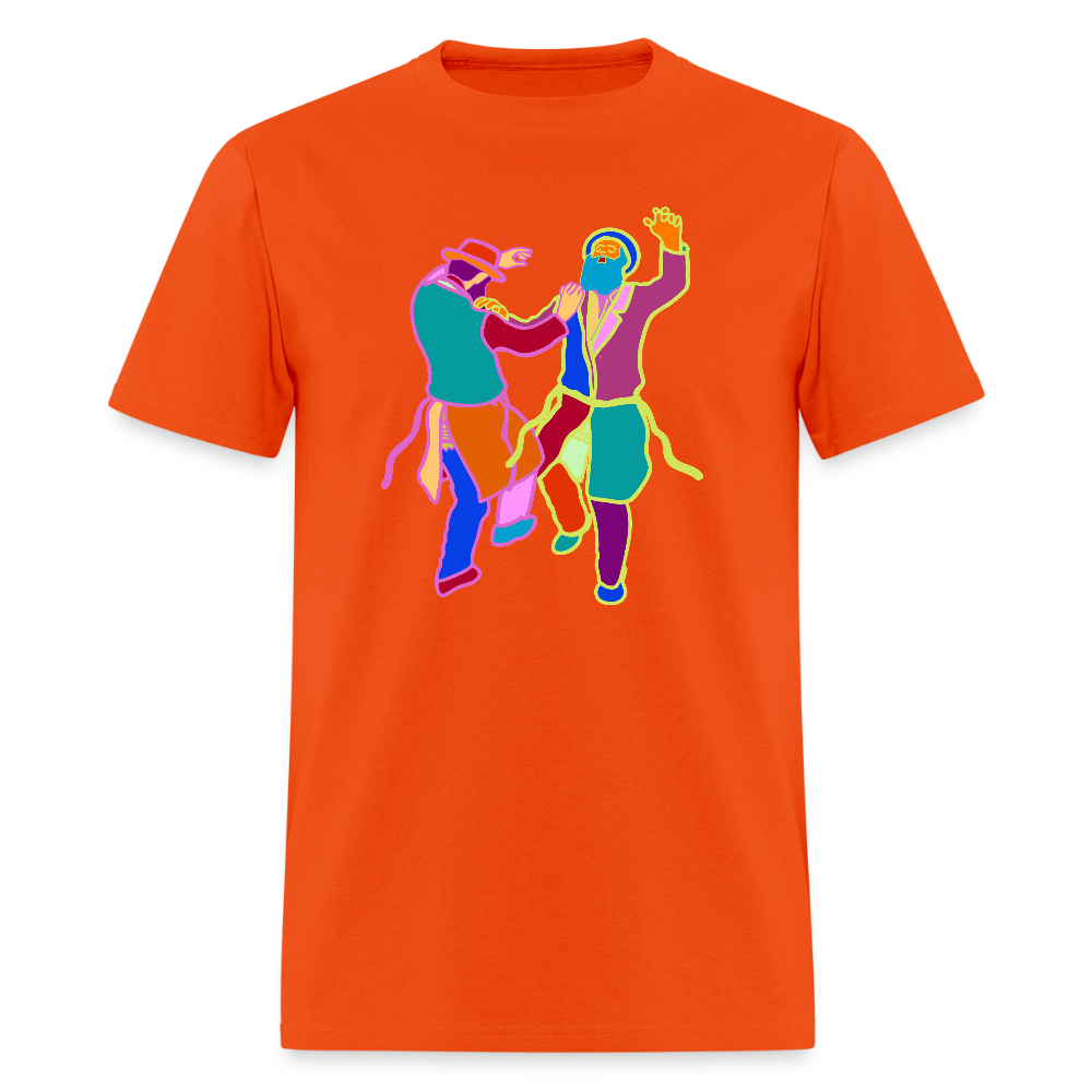Colorful Dancing Rabbis Men's T-Shirt | GILDAN 5000 - orange