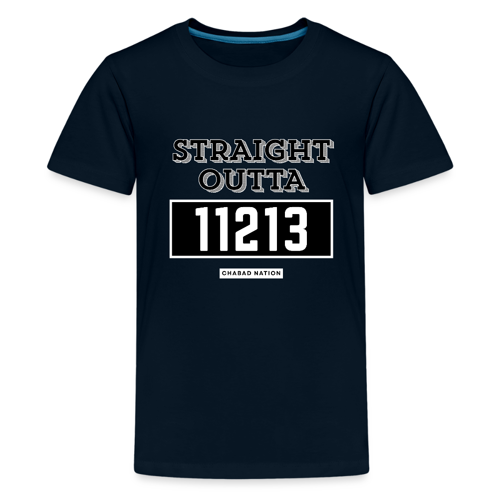 Straight Outta 11213 Kids' Premium T-Shirt - deep navy