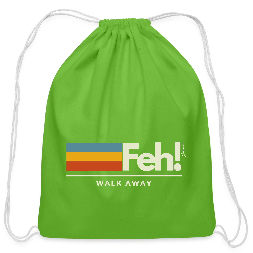 Feh! Cotton Drawstring Bag - clover