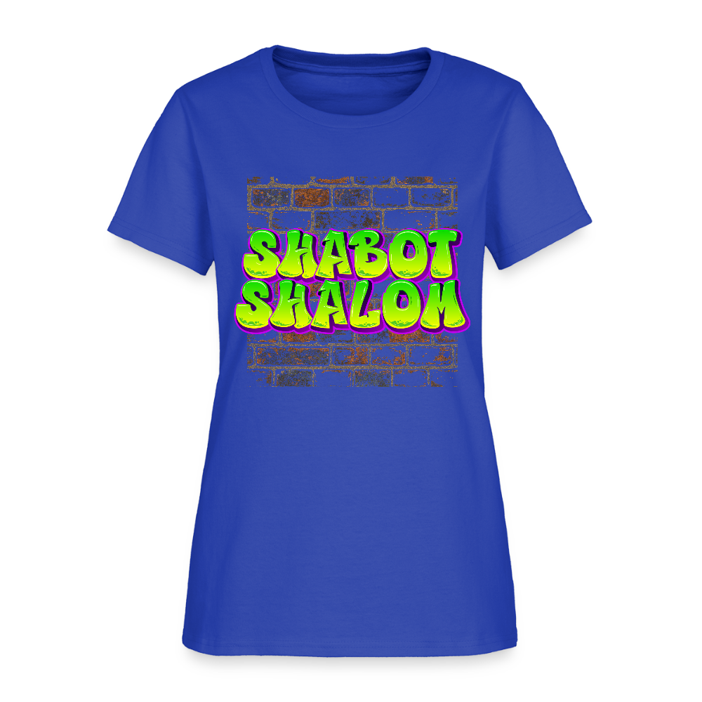 Shabot Shalom Brick 770 Graffiti Women's T-Shirt - royal blue