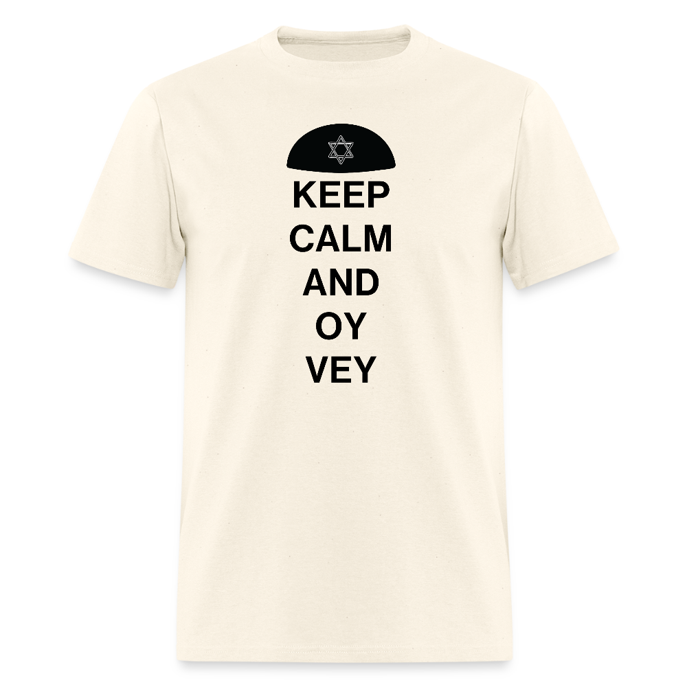 Keep Calm and Oy Vey Men's T-Shirt | GILDAN 5000 - sweet cream heather