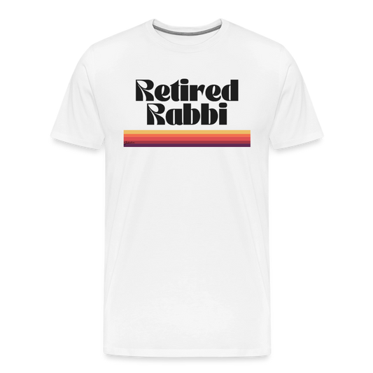 Retired Rabbi Men's Premium T-Shirt - white