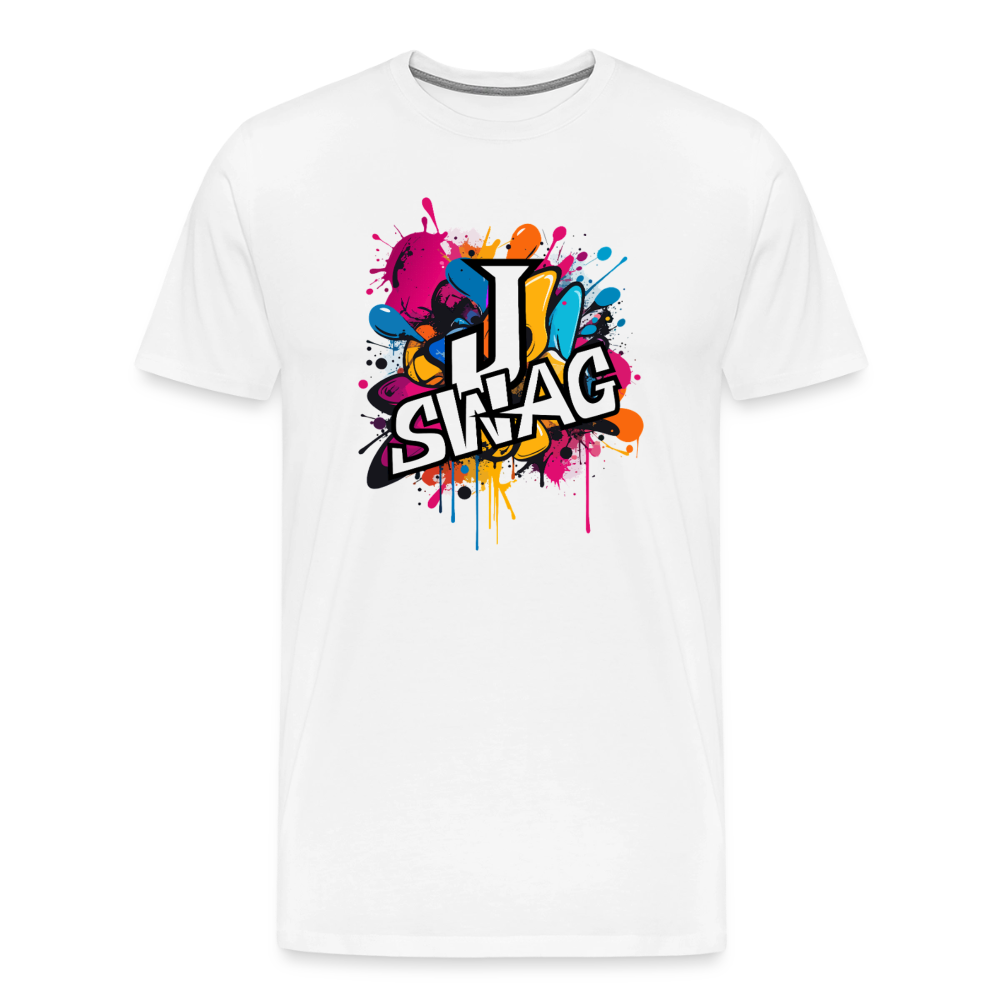 Jswag Logo Men's Premium T-Shirt - white