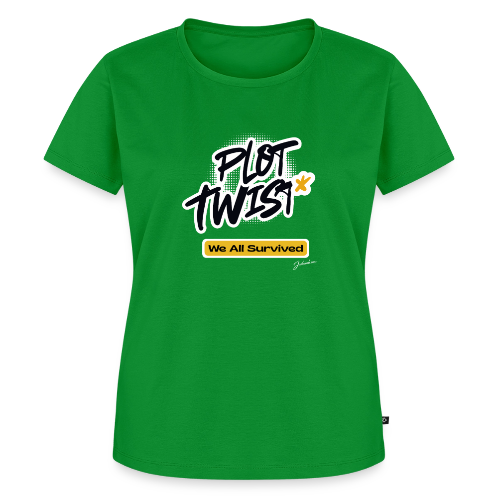 Plot Twist Women’s Premium T-Shirt - green