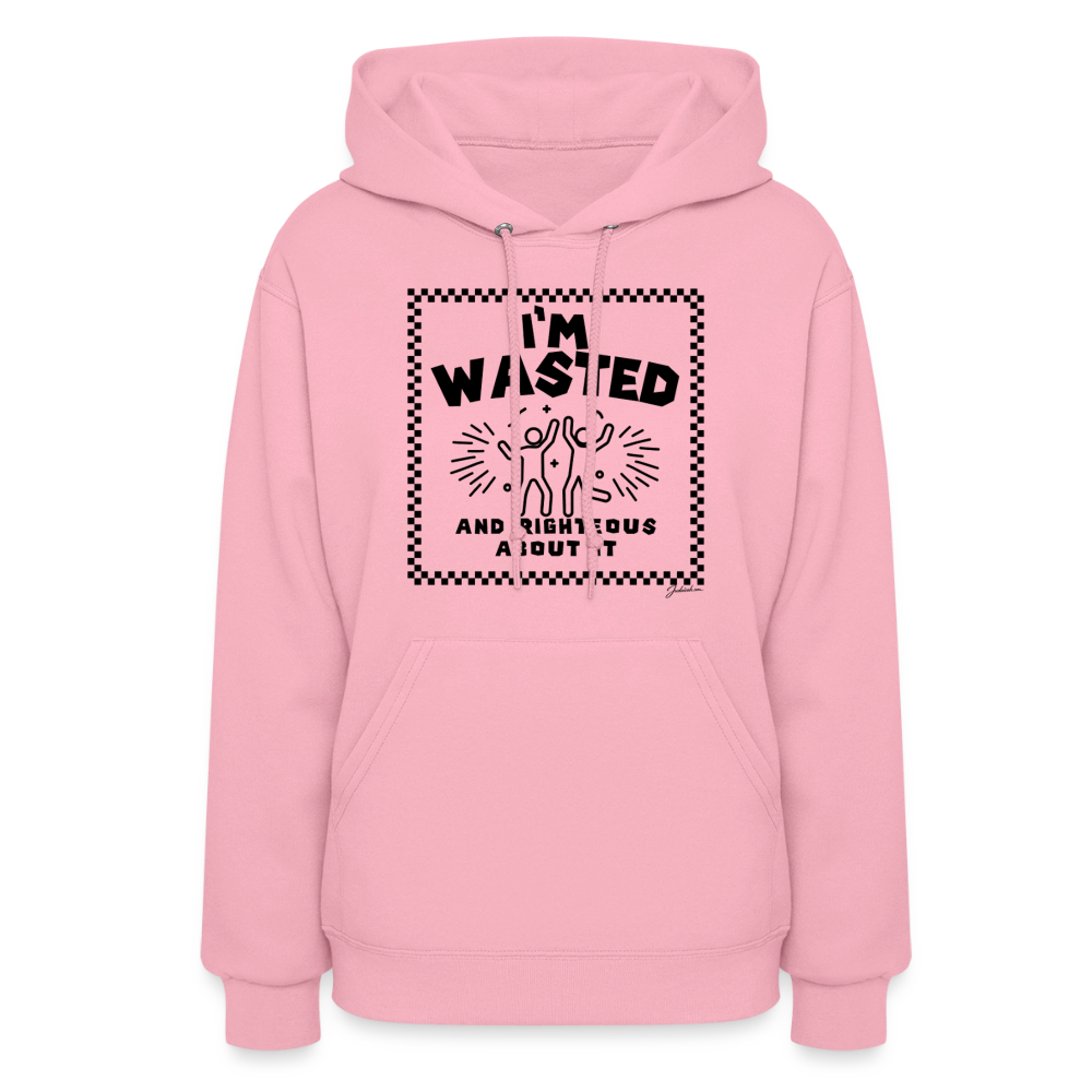 Wasted & Righteous Women's Hoodie - classic pink