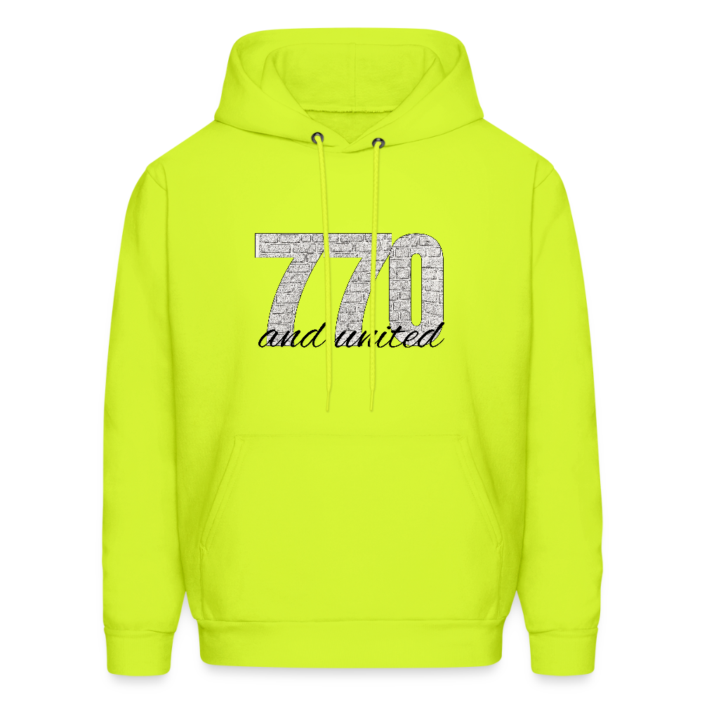 770 And United Men's Hoodie - safety green