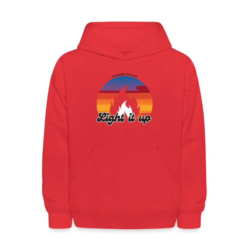 Light It Up Kids' Hoodie - red