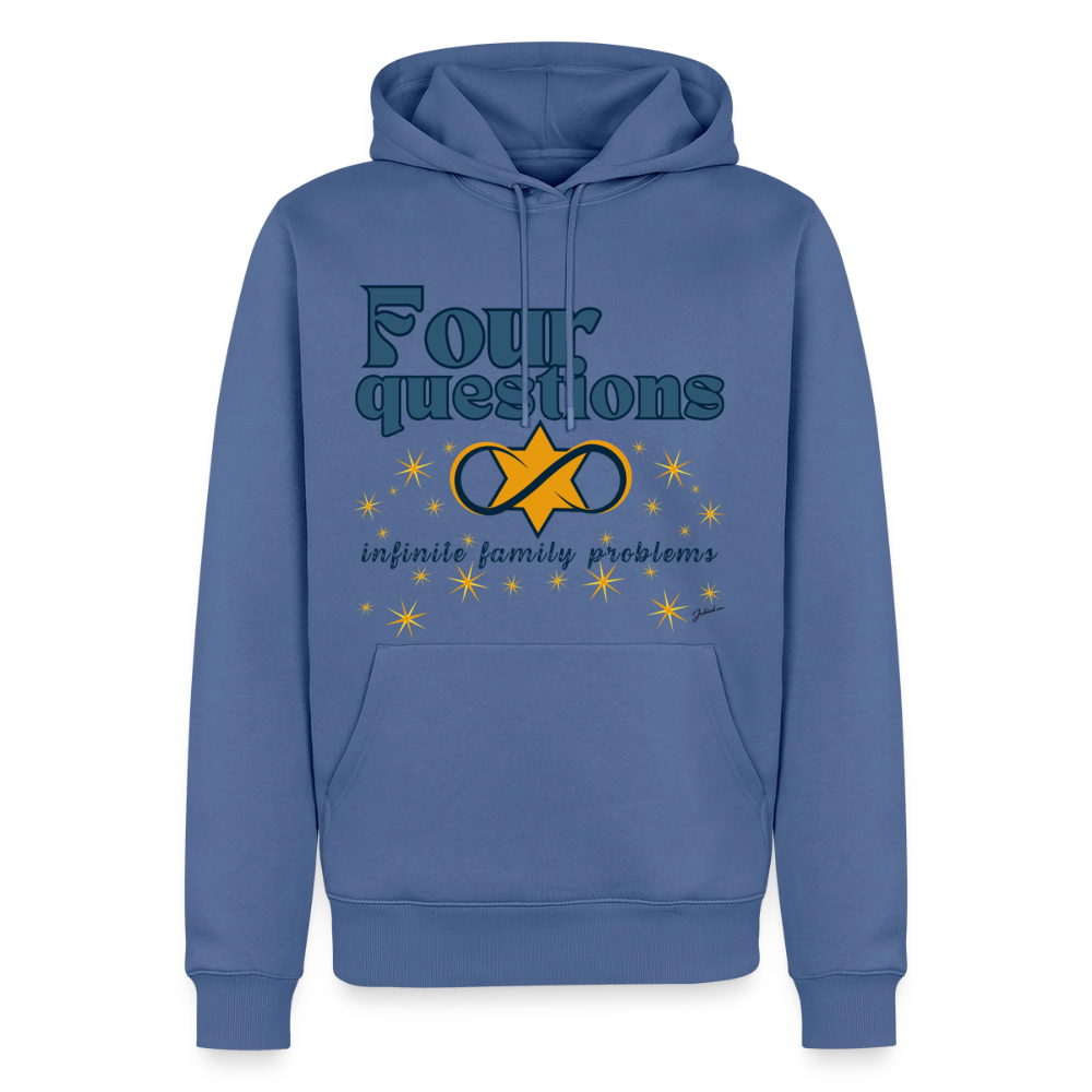 Four Questions Men’s Premium Hoodie - stone blue 