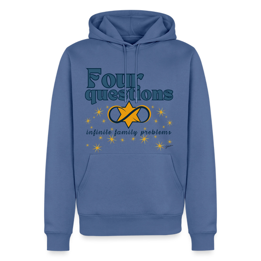 Four Questions Men’s Premium Hoodie - stone blue 