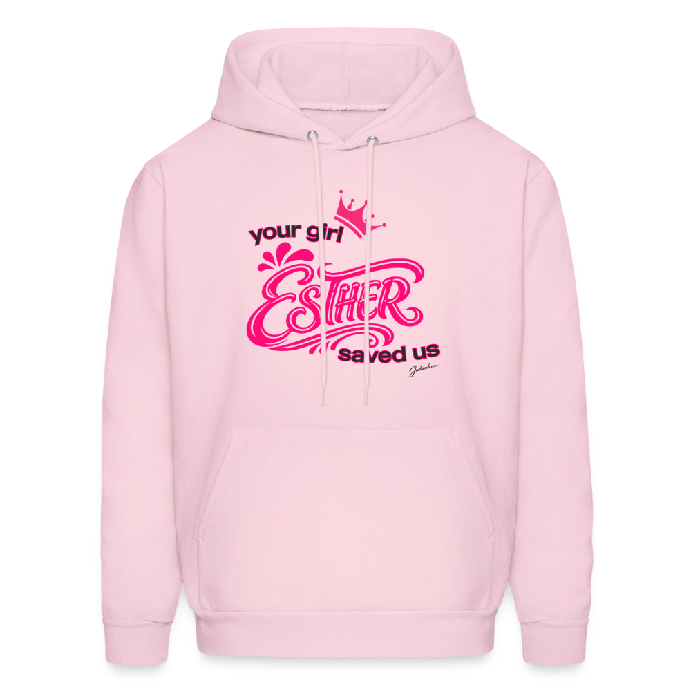 Your Girl Esther Men's Hoodie - pale pink