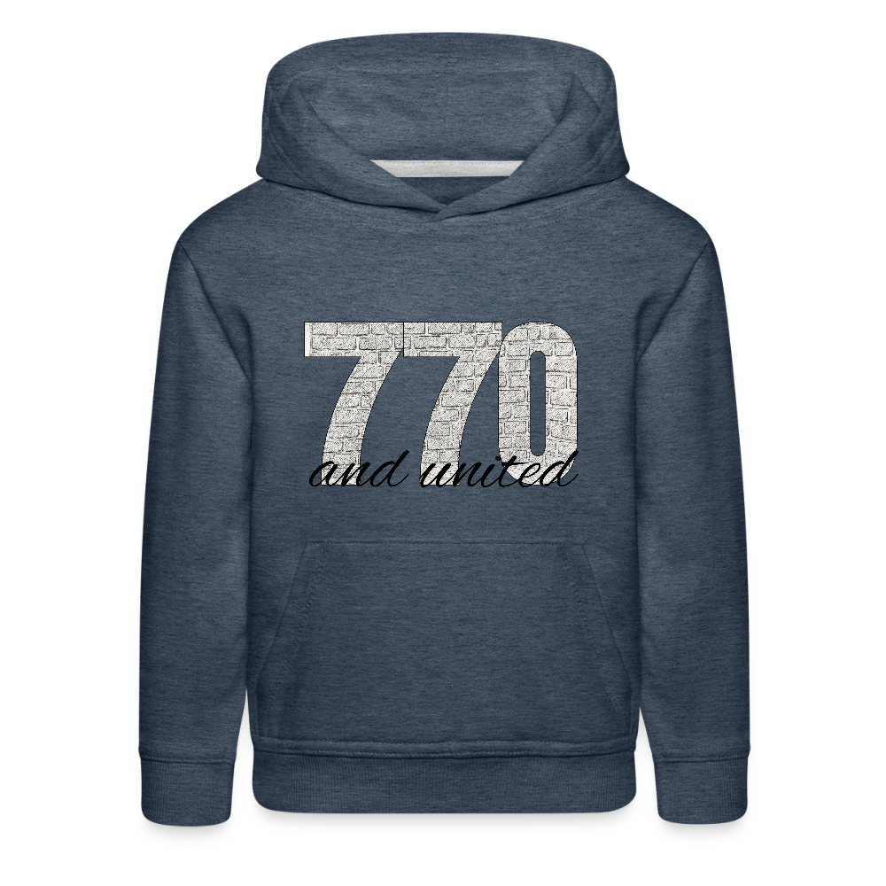 770 And United Kids‘ Premium Hoodie - heather denim
