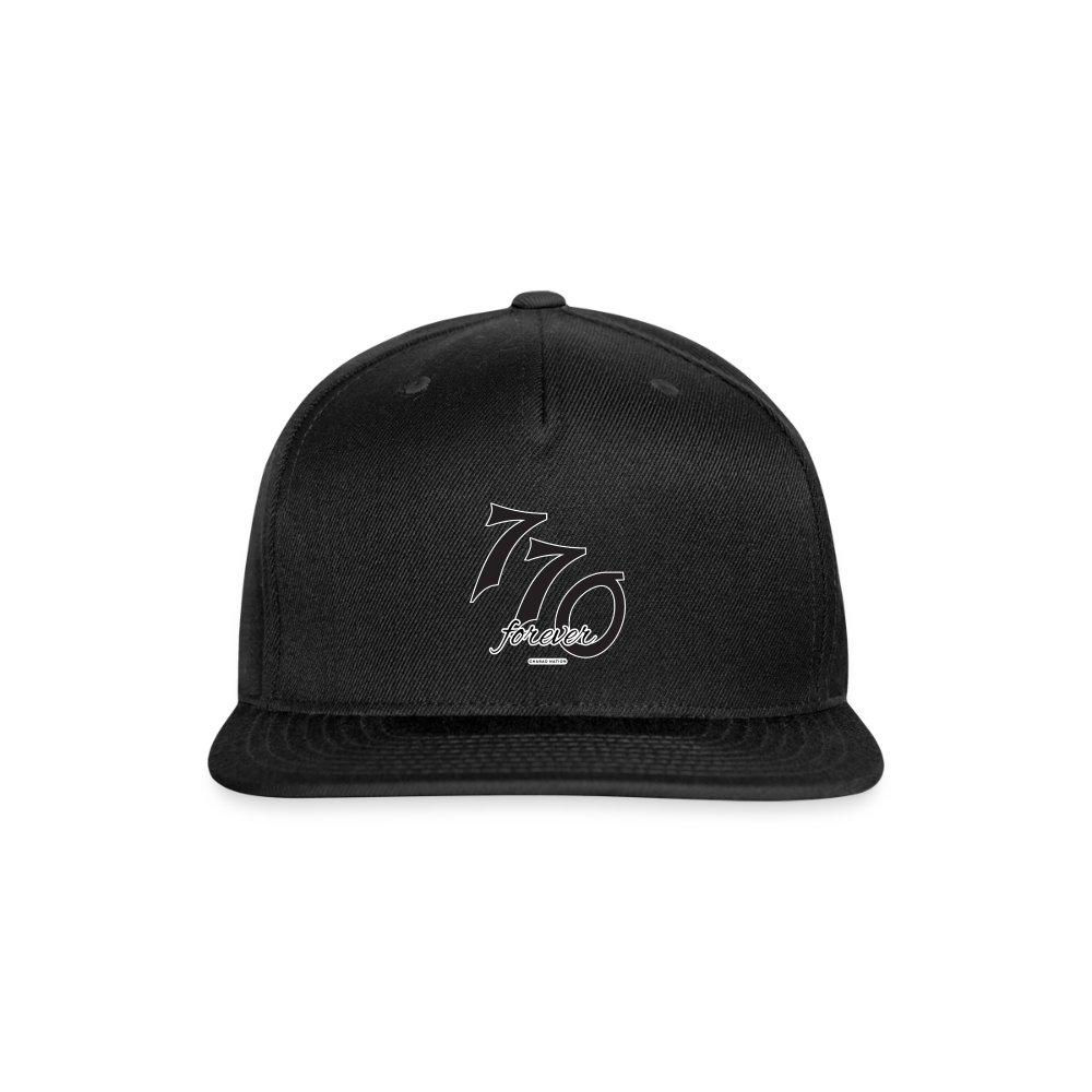 770 Forever Snapback Baseball Cap - black