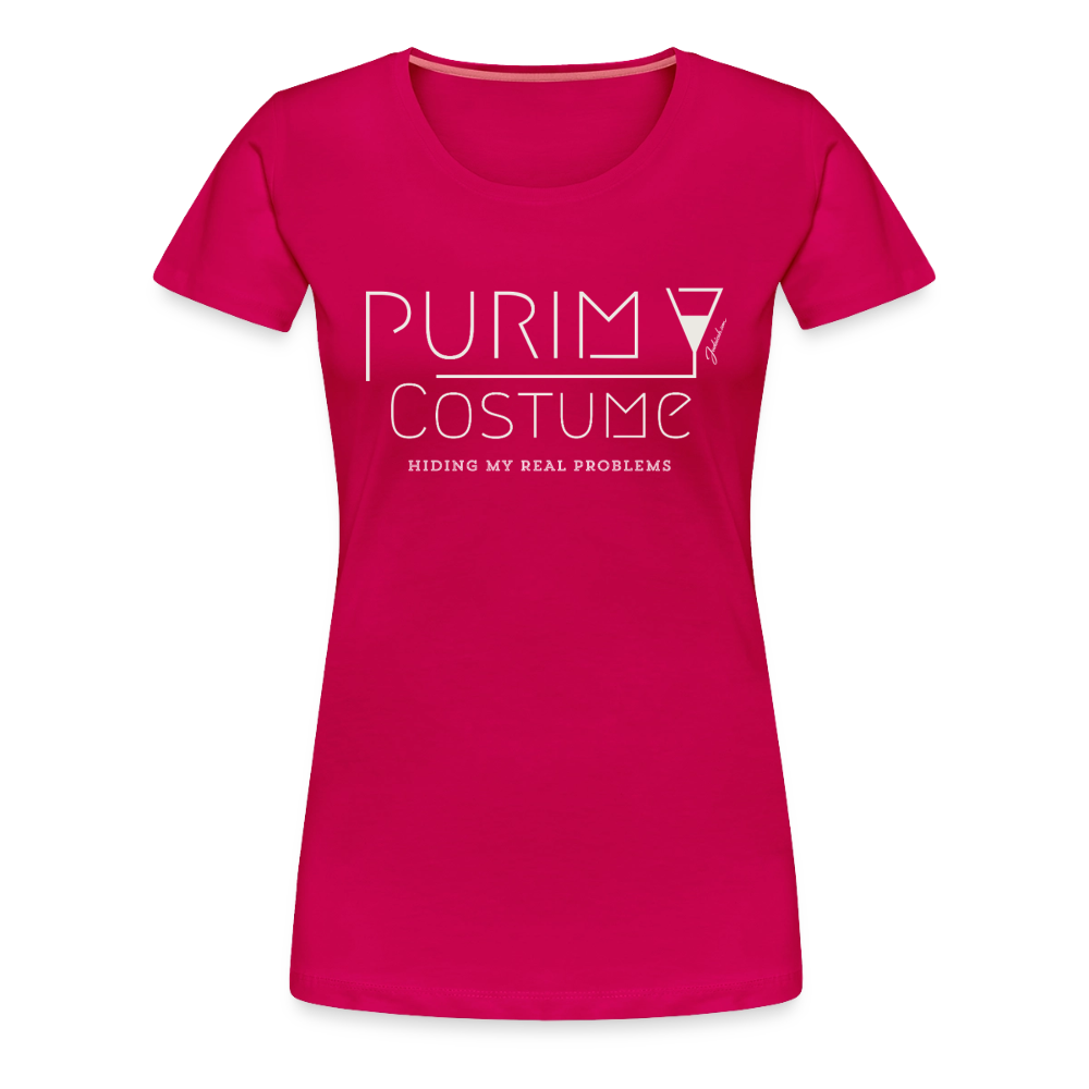Purim Costume Women’s Premium T-Shirt - dark pink