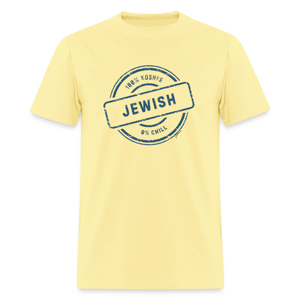 100% Jewish Men's T-Shirt | GILDAN 5000 - cornsilk
