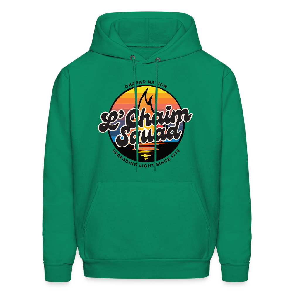 L’Chaim Squad – Spreading Light Men's Hoodie - kelly green