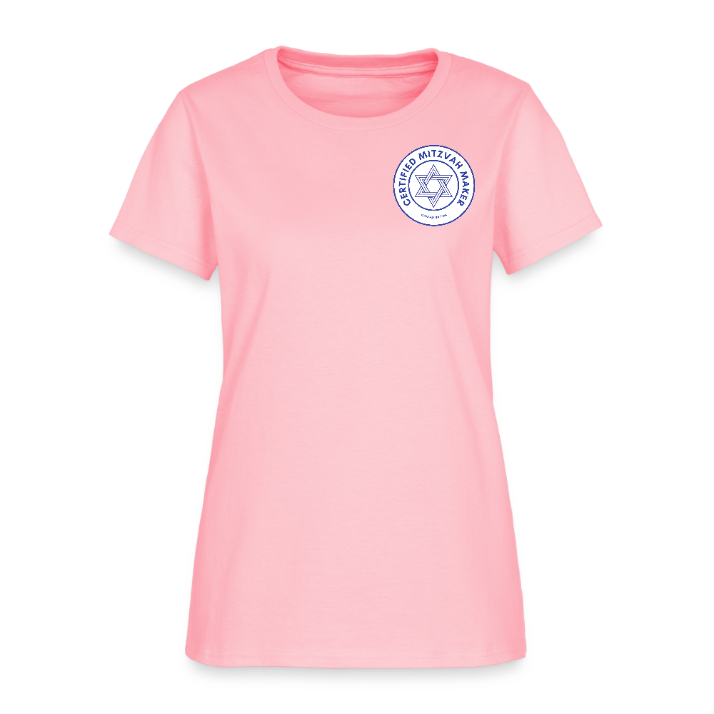 Certified Mitzvah Maker Badge Women's T-Shirt - pink