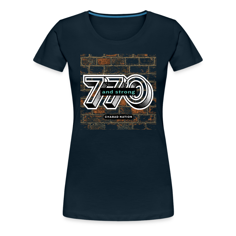 770 And Strong Women’s Premium T-Shirt - deep navy