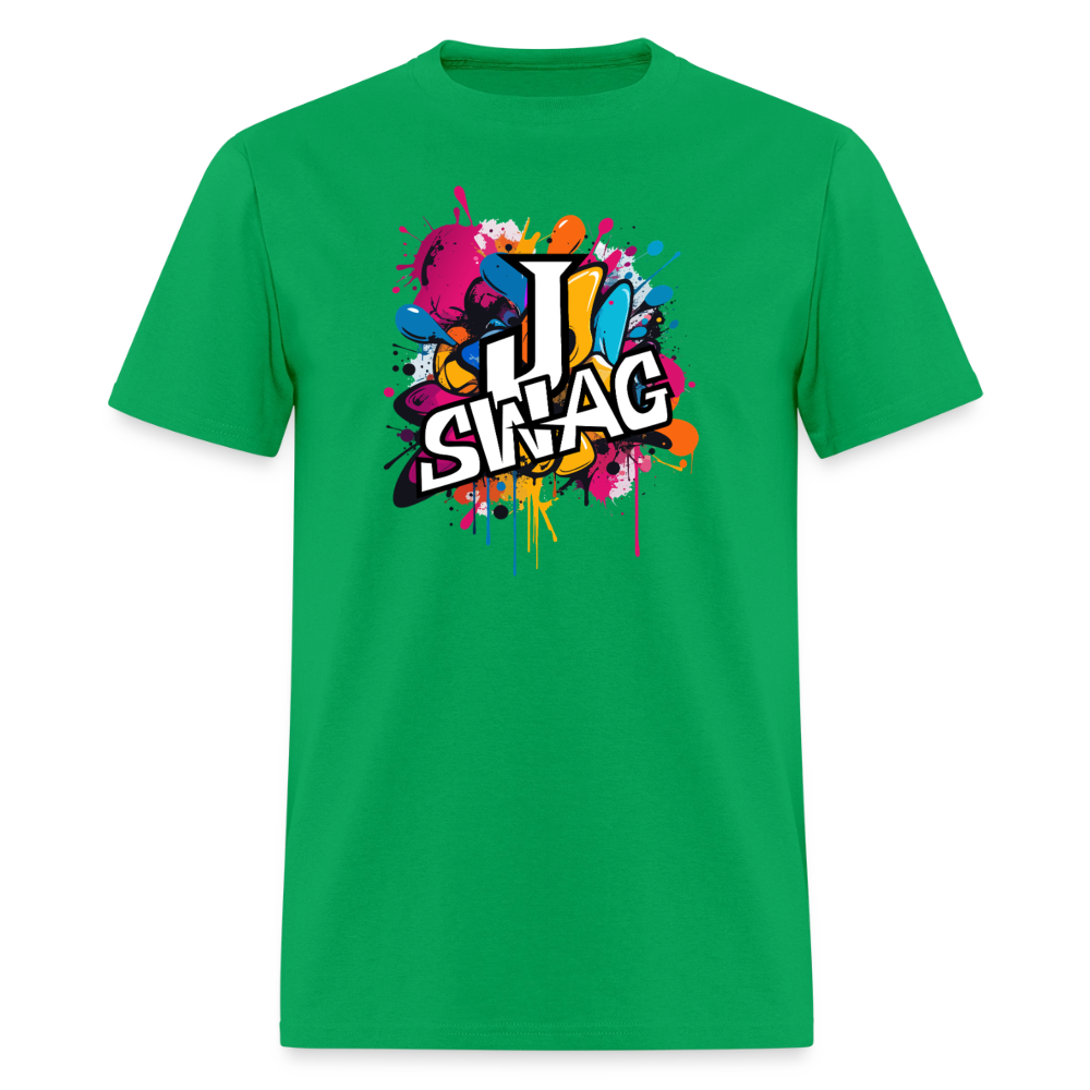 Jswag Logo  Men's T-Shirt | GILDAN 5000 - bright green