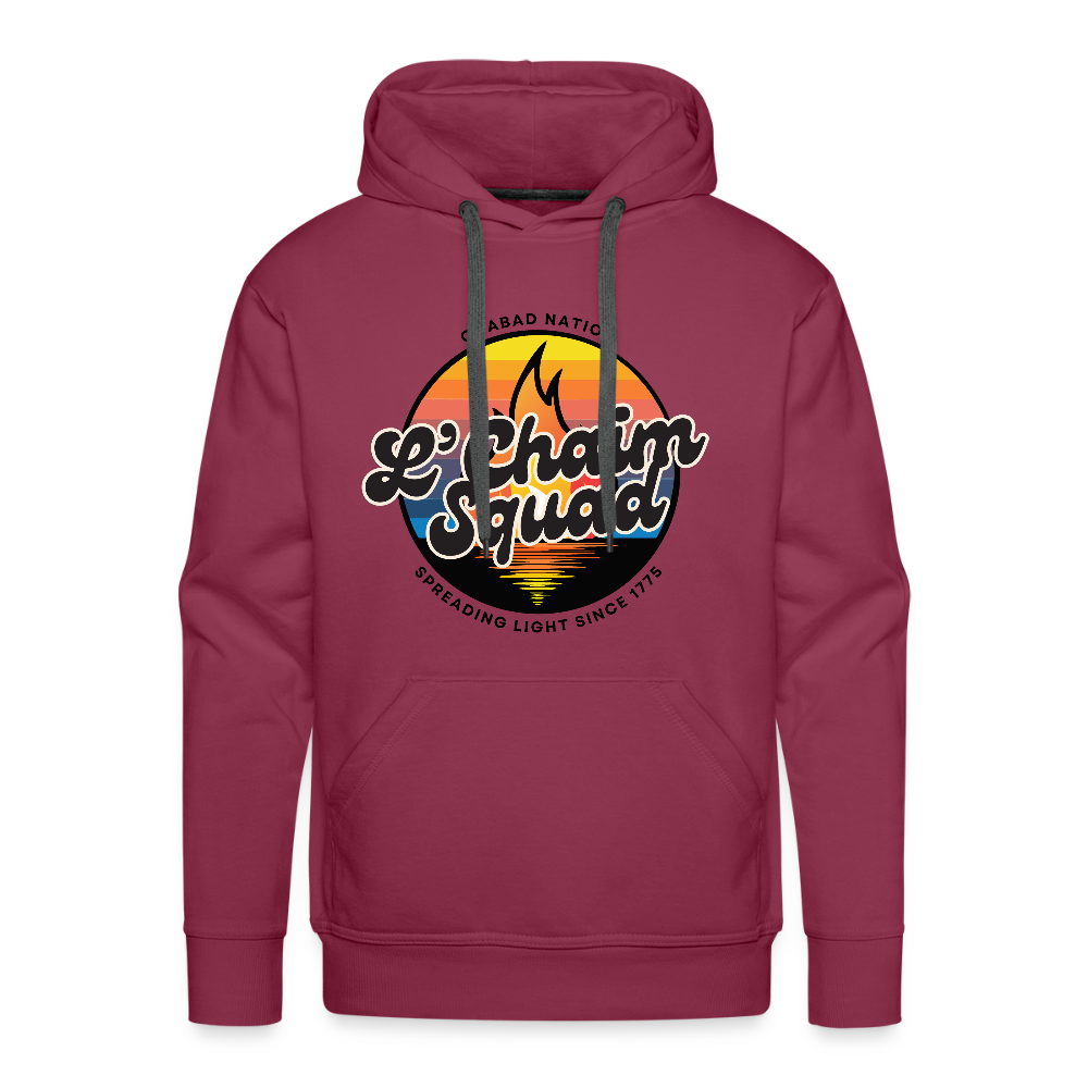L’Chaim Squad – Spreading Light Men’s Premium Hoodie - burgundy