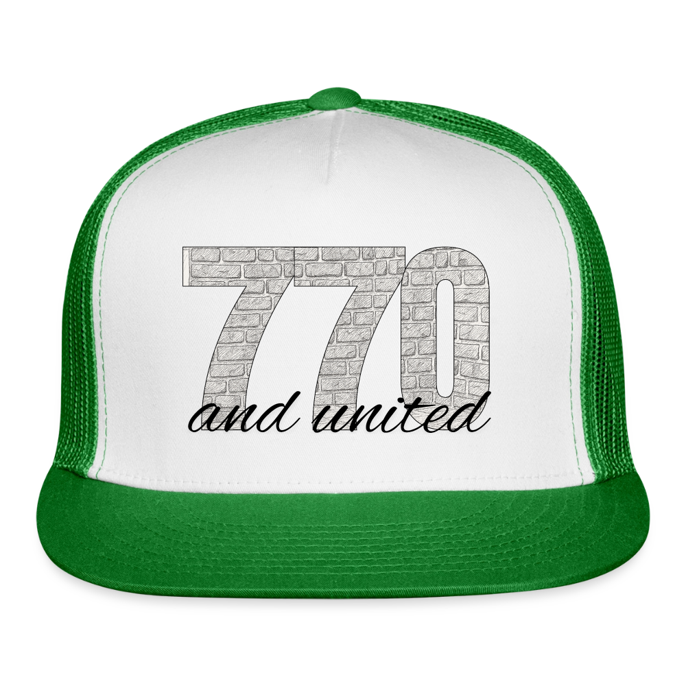 770 And United Trucker Hat - white/kelly green