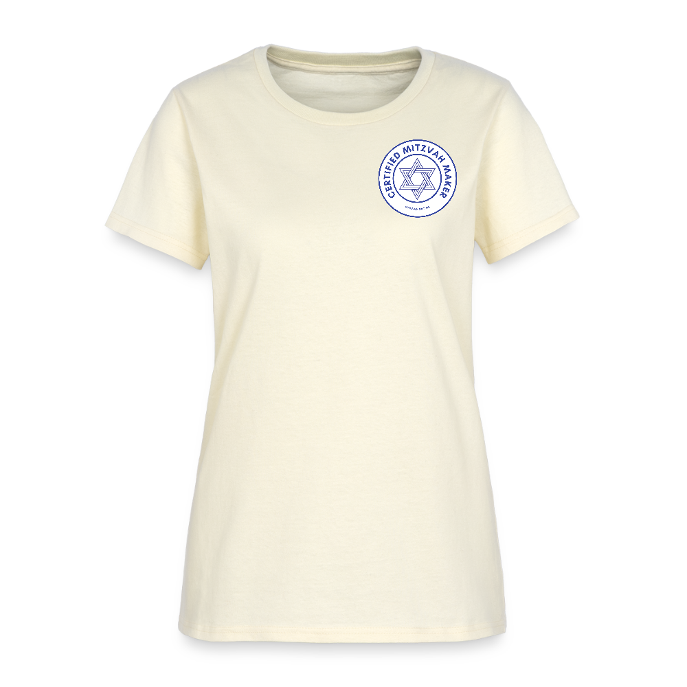 Certified Mitzvah Maker Badge Women's T-Shirt - off white