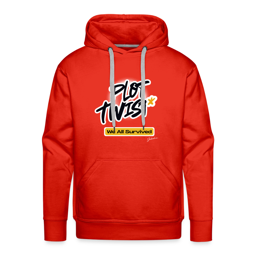 Plot Twist Men’s Premium Hoodie - red