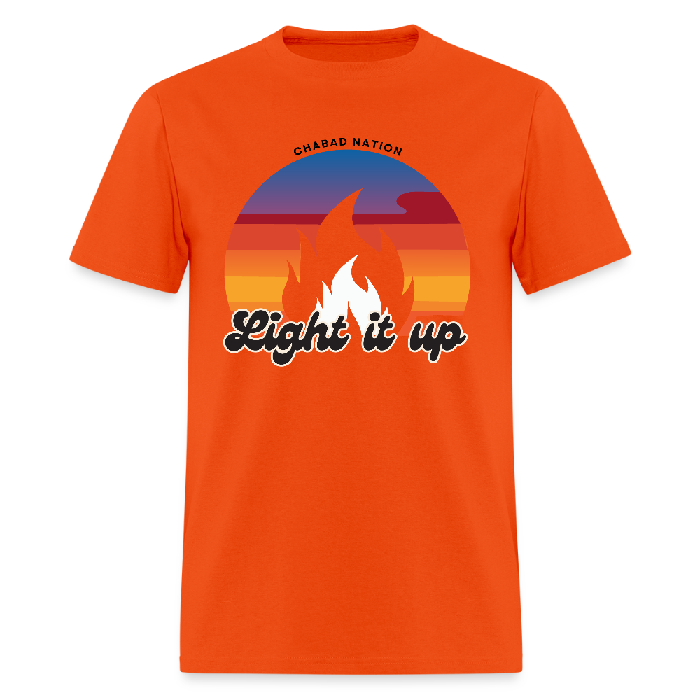 Light It Up Men's T-Shirt | GILDAN 5000 - orange